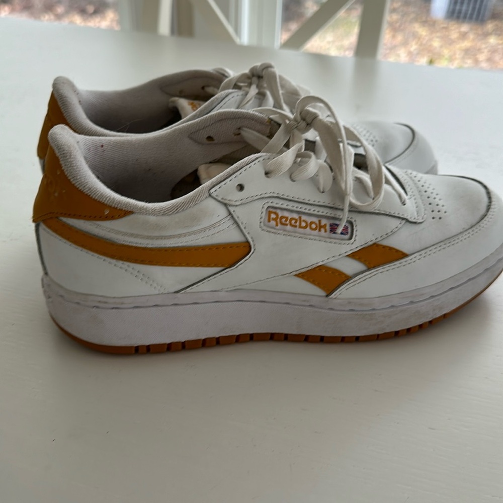 Reebok Women's White and Gold Sneakers